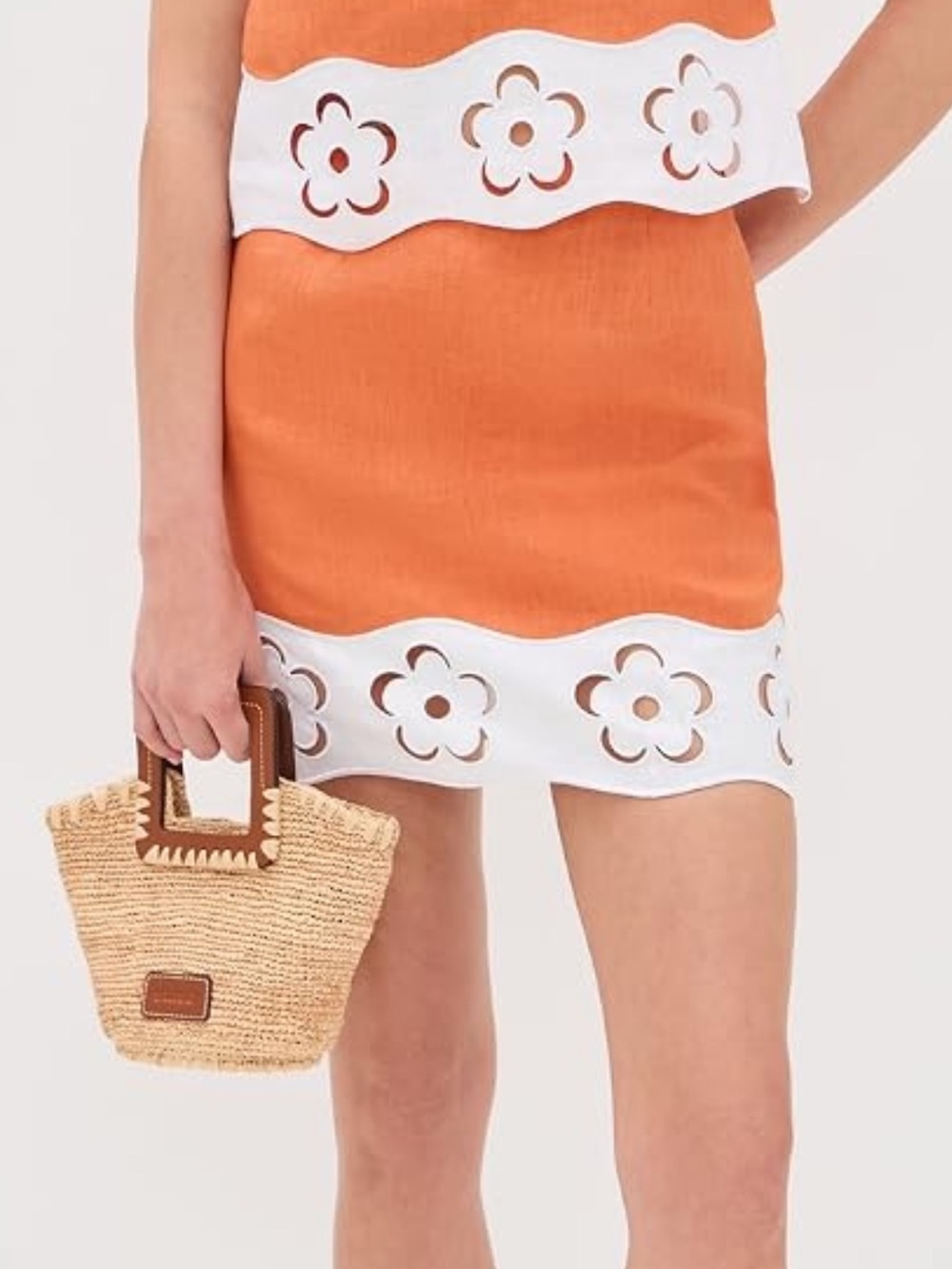 STAUD Margaux Linen Skirt